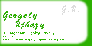 gergely ujhazy business card