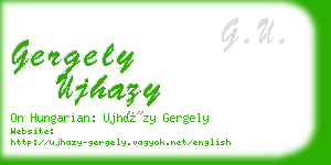 gergely ujhazy business card